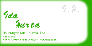 ida hurta business card